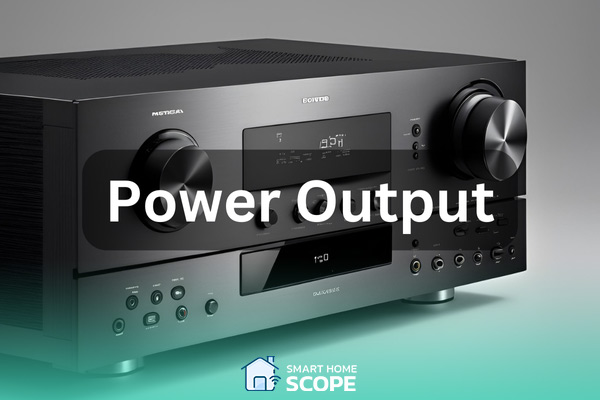 The bigger the Power output, the better the AV receiver is for larger rooms