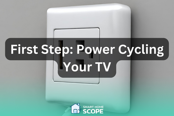 power cycling you TV is the first step to restart Netflix on smart TV