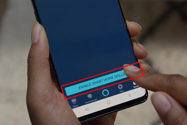 Tap on "Enable Smart Home Skills" on the appeared page