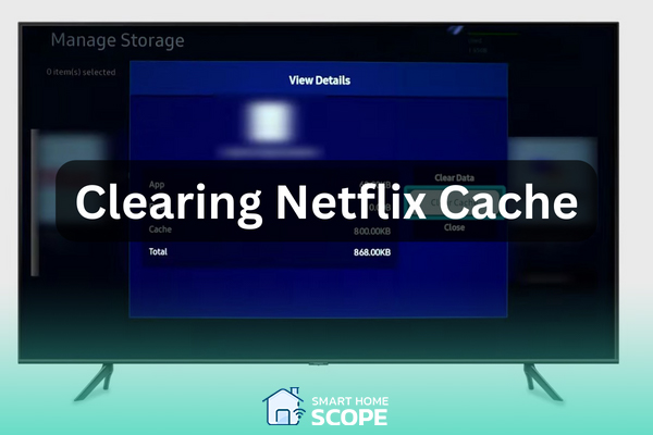 Clearing Netflix App data cache is an important solutions to reset Netflix on smart TV