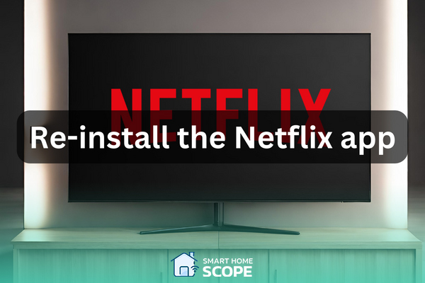 Re-install the Netflix app as a way to reset Netflix on your smart TV