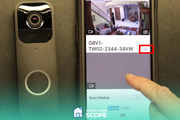 Assign a name to your doorbell by tapping on the highlighted section.