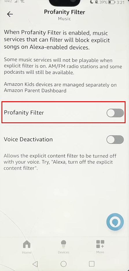 Find the "Profanity filter", you can toggle it on or off according to your need!