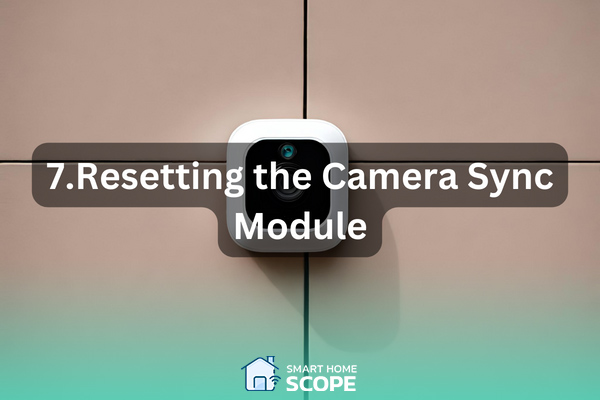 Reset the sync module and the camera as a last resort