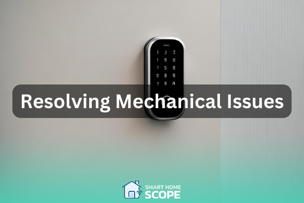 Make sure to find and solve any mechanical issues with your smart lock