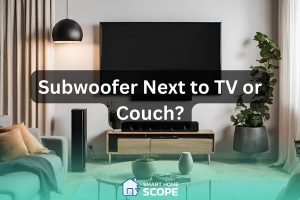 complete guide for placing subwoofer next to TV or couch