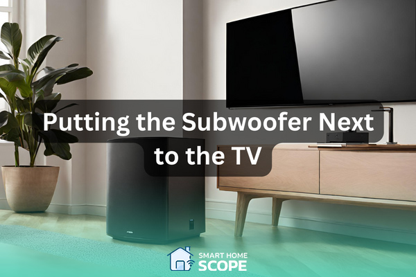 pros and cons of putting the subwoofer next to the TV