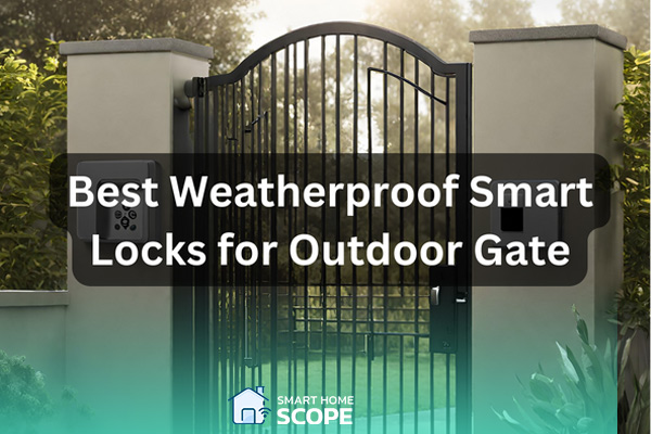 Weatherproof smart lock for outdoor gate
