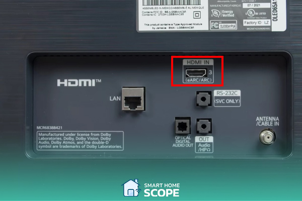 Connect the Bose soundbar via HDMI eARC for the best experience