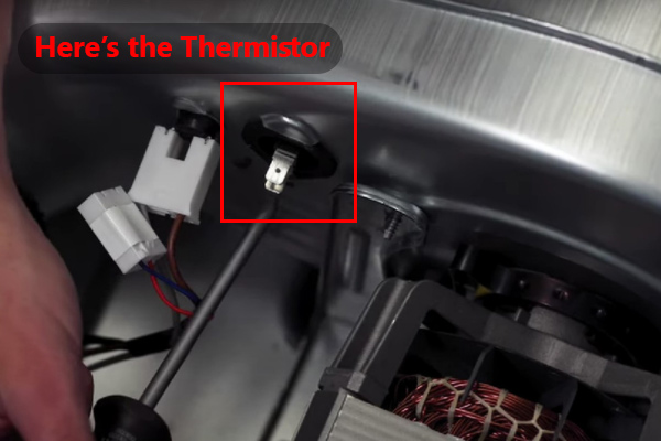 Find the thermistor in the bowler housing or next to the heating element