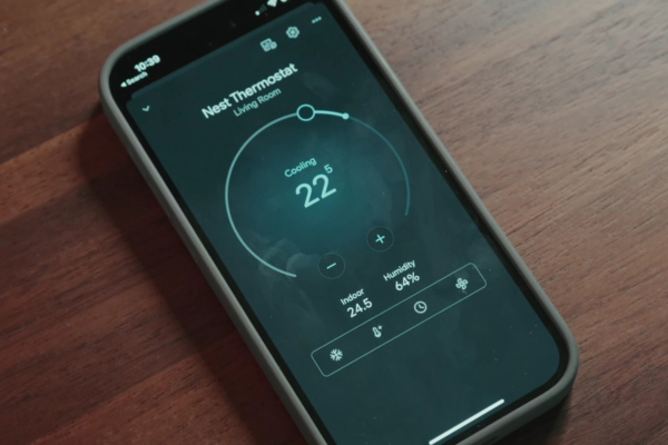 Smart thermostats can be controlled via an app on your smarphone