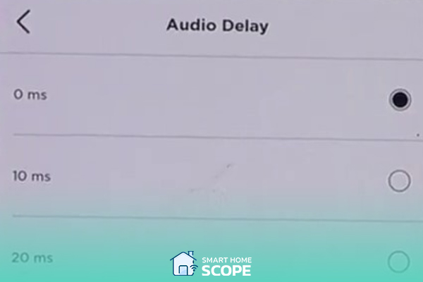best audio delay settings for Bose 900 soundbar