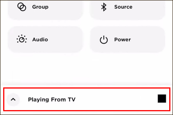 To confirm your setup, check the "Playing from TV" section