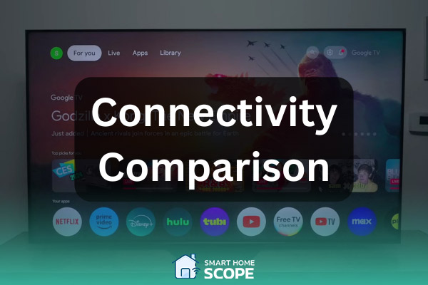 Which brand provides better connectivity features, Insignia or Hisense?