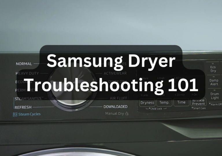 Samsung dryer troubleshooting