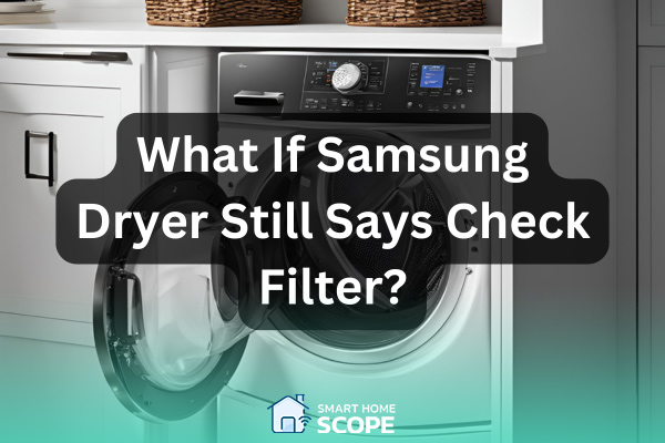 Measures to consider if the dryer is still saying filter check.