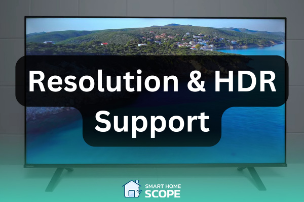 Which brand offers better resolution and HDR support, Insignia or Toshiba>