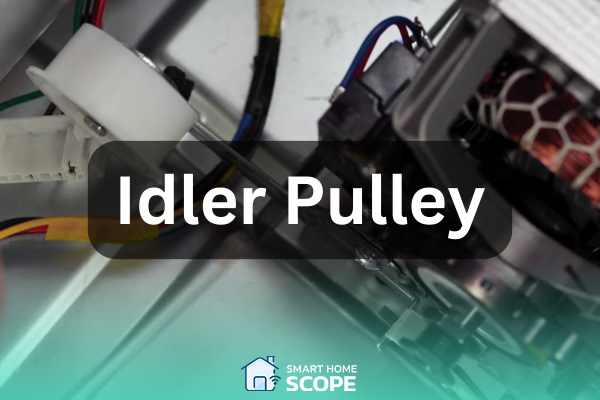 A worn-out idler pulley could cause a squeaking noise in your Samsung dryer