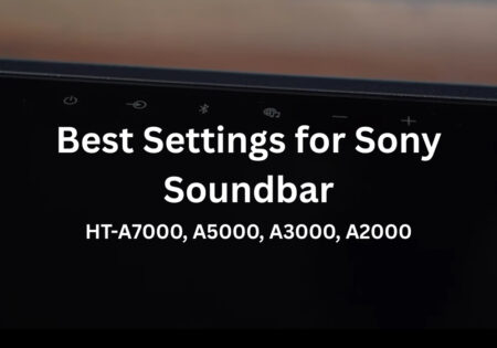 best settings for sony soundbar