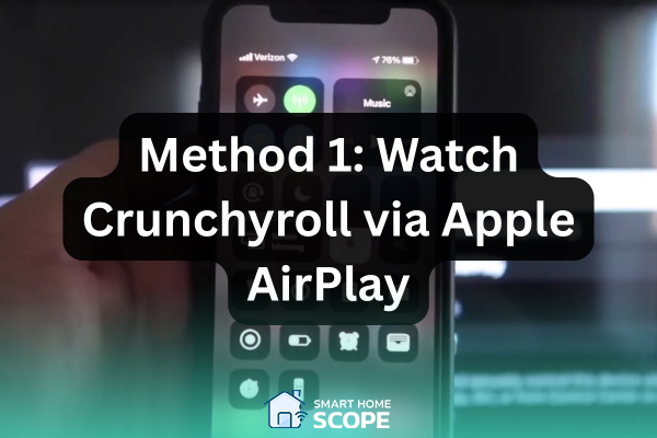 One method for getting Crunchyroll on a Vizio TV is to watch it via Apple AirPlay.