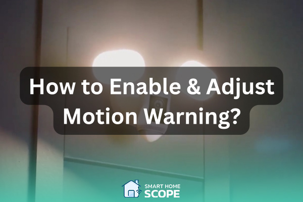 Just like motion alerts, motion warnings can be activated through the Ring app too.
