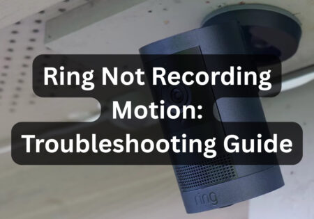 Ring camera not recording motion