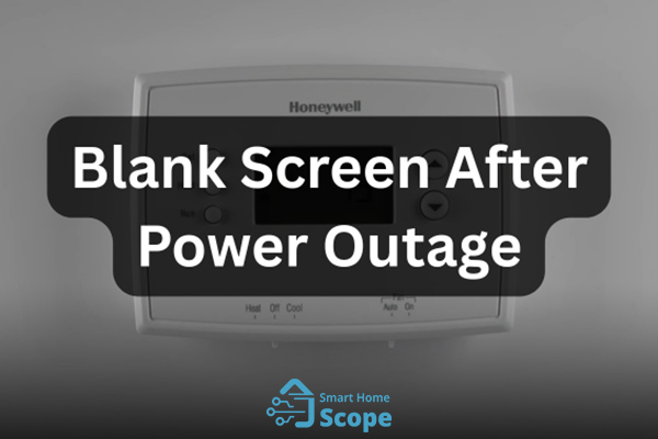 Honeywell thermostats have a safety feature that's likely responsible for the blank screen problem.